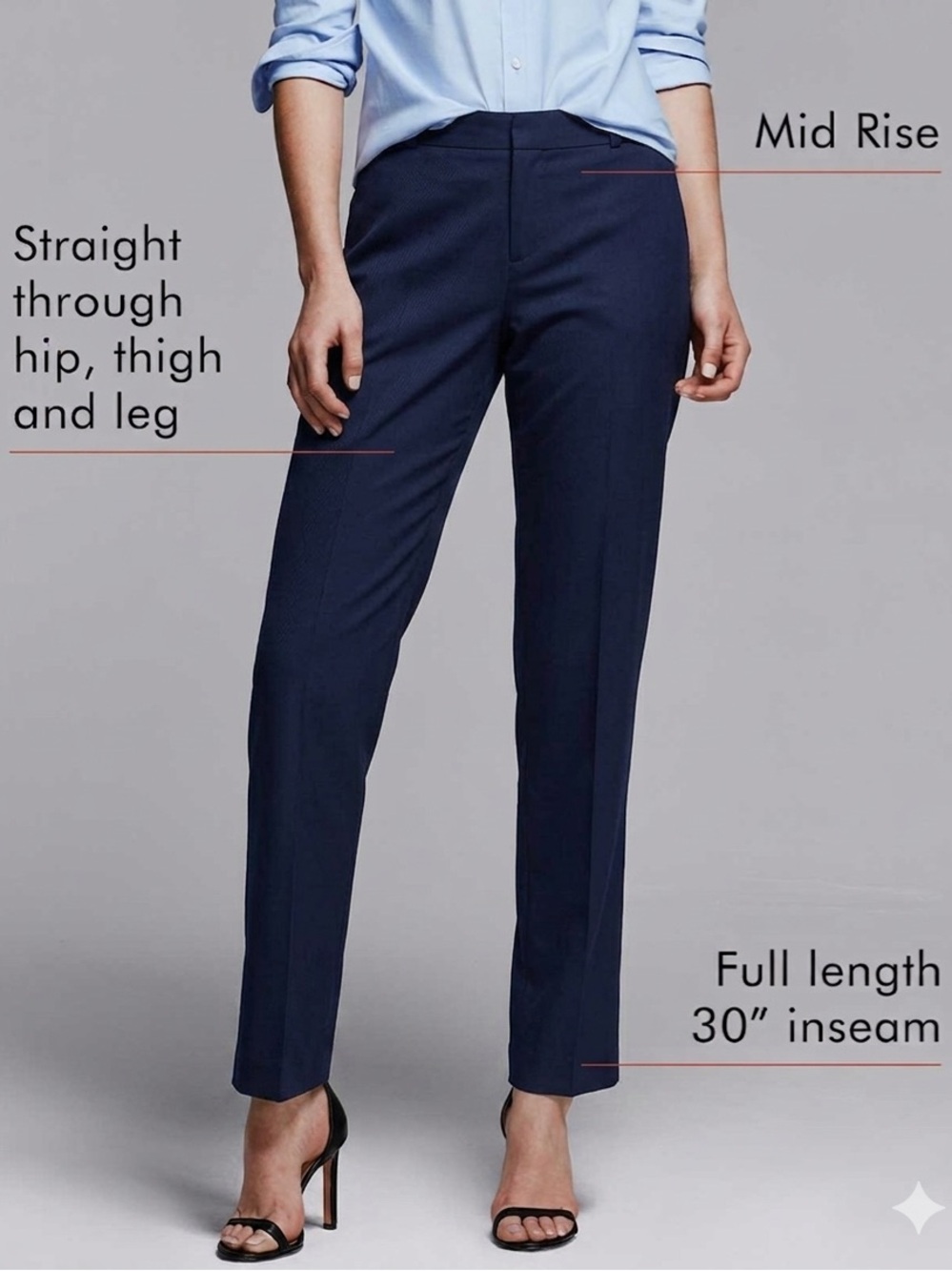 Banana Republic Ryan Wool Dress pants straight leg lined suit full length size 6